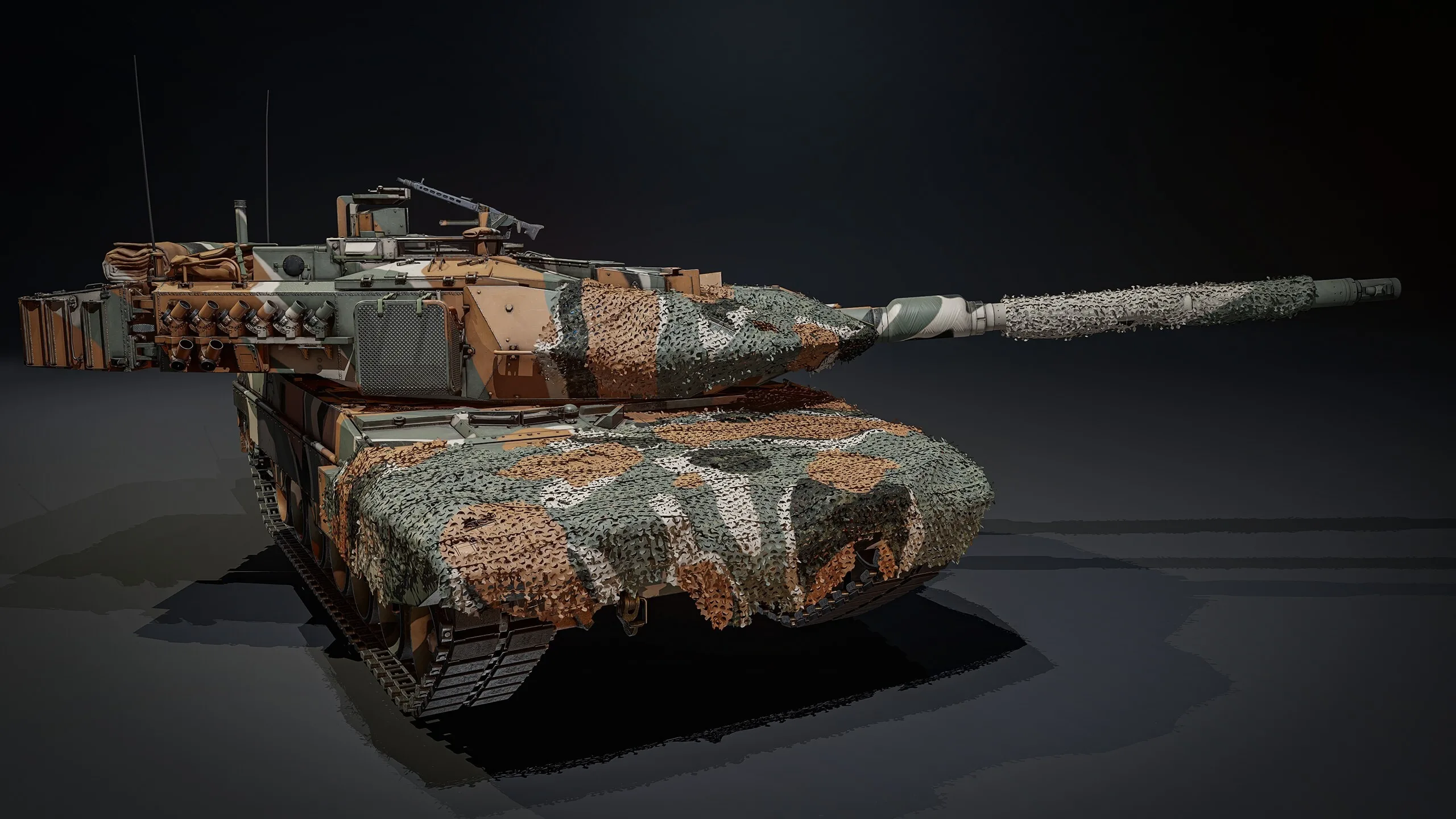 Greek Leopard 2A6 HEL main battle tank in camouflage