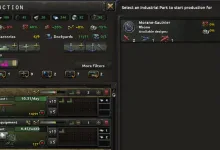 Hearts of Iron IV production interface showing an Industrial Parks section and a Morane-Saulnier selection for a military production park.