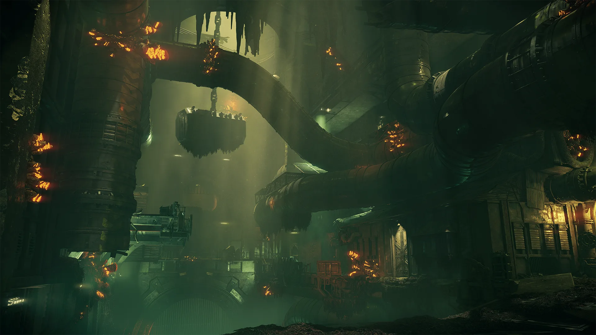 Industrial water facility beneath Hive Tertium in Spillway