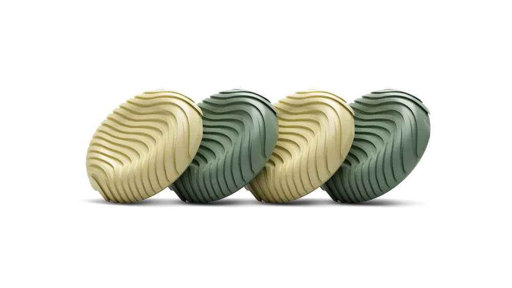 Matcha and yuzu KontrolFreek thumb grips