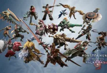 Hunters wielding different weapons in Monster Hunter Wilds: Ascendance