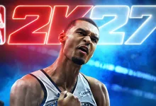 Victor Wembanyama wearing a basketball jersey in NBA 2K27 launch artwork