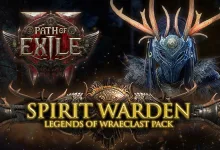 Spirit Warden character wearing antlered armor in Path of Exile 2 artwork