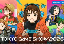 Colorful PlayStation Store Tokyo Game Show 2026 promotional artwork showing anime-style characters playing games.