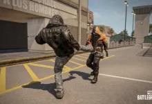 A PUBG: BATTLEGROUNDS player performs a kick against an opponent during Update 43.1 gameplay.