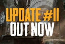 SAND: Raiders of Sophie Update #11 graphic over an interior ruin scene