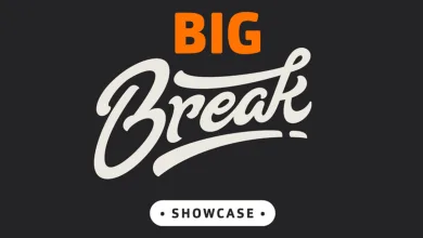 Big Break Showcase logo in orange and white lettering on a dark background.