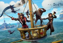 Pirates aboard a ship in Sea of Thieves Season 21 key art