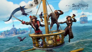 Pirates aboard a ship in Sea of Thieves Season 21 key art