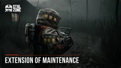 STALCRAFT: X character checks a device in the Zone during extended server maintenance