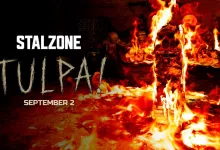 STALZONE tulpa! season artwork showing a flaming figure with the September 2 launch date