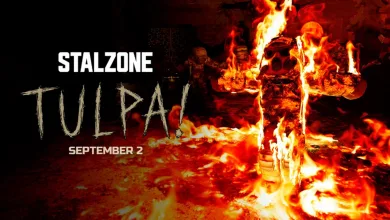 STALZONE tulpa! season artwork showing a flaming figure with the September 2 launch date