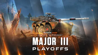 War Thunder tank artwork for the WTCS Major III playoffs