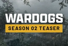 WARDOGS Season 02 teaser displayed over a rainy battlefield scene