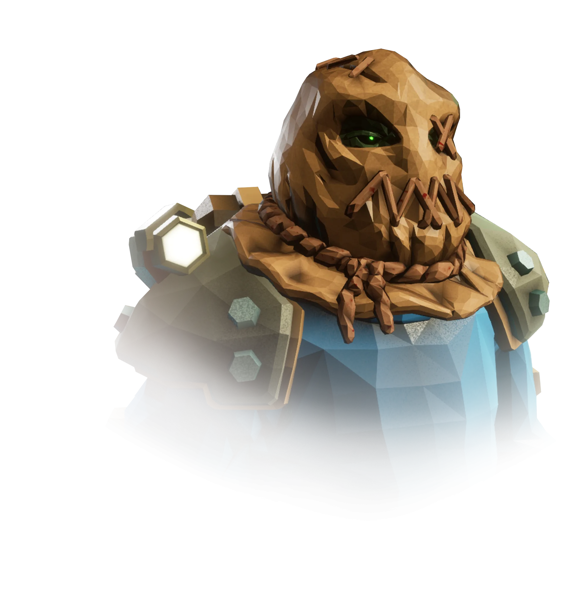A dwarf wearing the Straw Boss headgear