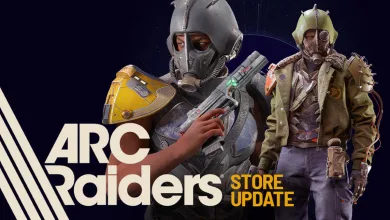Two armored ARC Raiders characters holding weapons against a dark background.