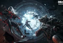 A white-haired vampire operator and an armed werewolf face off in Call of Duty: Mobile Season 9 artwork.