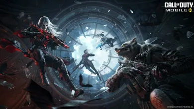 A white-haired vampire operator and an armed werewolf face off in Call of Duty: Mobile Season 9 artwork.