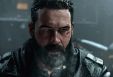 Close-up portrait of Captain Price in Call of Duty: Modern Warfare 4.