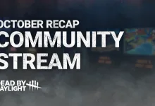 October community stream recap graphic for Dead by Daylight