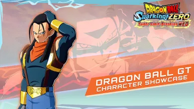 Android 17 poses in Dragon Ball: Sparking! ZERO GT character showcase artwork