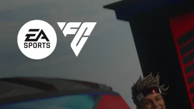 EA SPORTS and FC logos beside a partially visible football avatar.