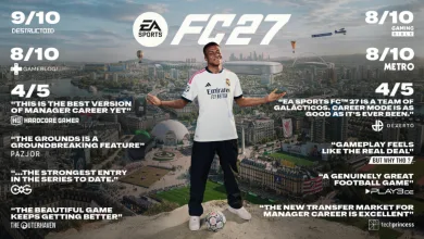 EA SPORTS FC 27 player standing with a football in The Grounds