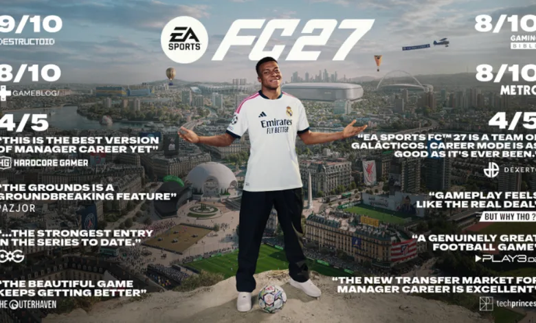 EA SPORTS FC 27 player standing with a football in The Grounds