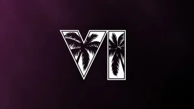 The Grand Theft Auto VI logo appears in white against a dark purple background.