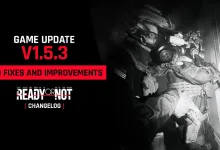 A Ready or Not SWAT operator in the official v1.5.3 update graphic.