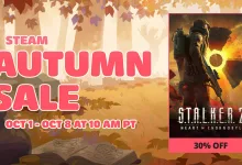 S.T.A.L.K.E.R. 2: Heart of Chornobyl promotional graphic for Steam's Autumn Sale showing 30% off and the October 1 to October 8 sale dates