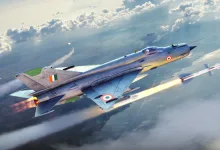 A War Thunder fighter aircraft flying above the clouds with Indian tricolor markings on its fuselage, wing, and tail.