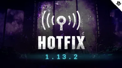 Purple hotfix graphic with a white signal icon and the text Hotfix 1.13.2.