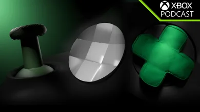 Three YXSTABY collection pieces are shown: a thumbstick-shaped stool, a round platter, and a green D-pad cushion.